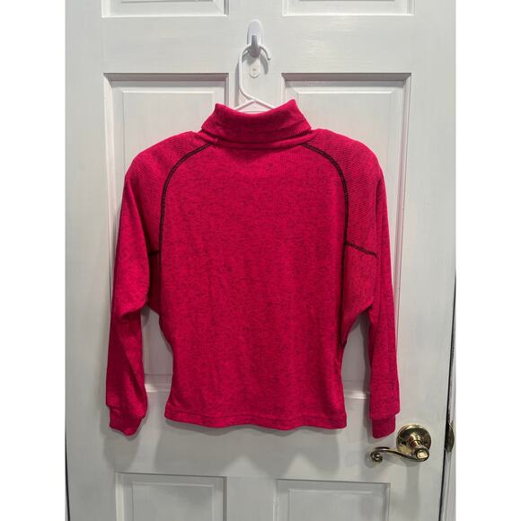OBERMEYER Vintage Sport Shoulder Pads Hot Pink Turtleneck SIZE SMALL Pre Loved - Picture 6 of 6